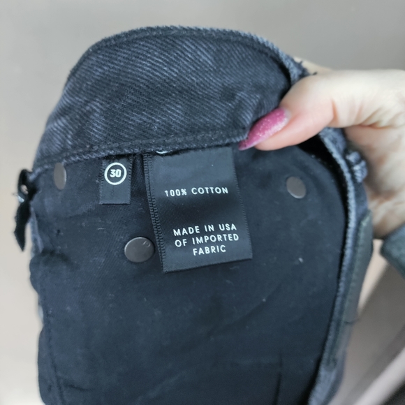 GRLFRND Karolina Short in Black High Waisted Cutoffs - Picture 7 of 8